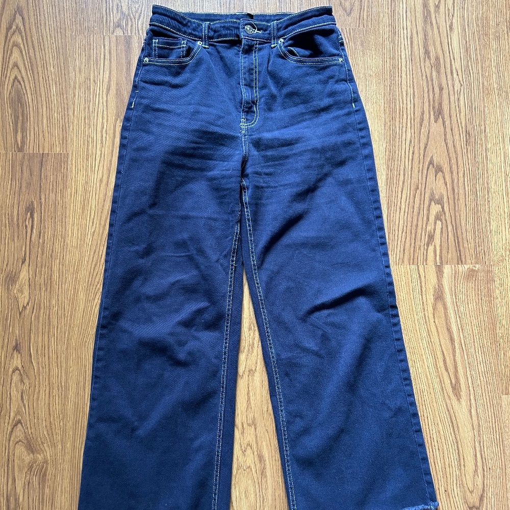 H&M Denim Twill Wide Leg Pants